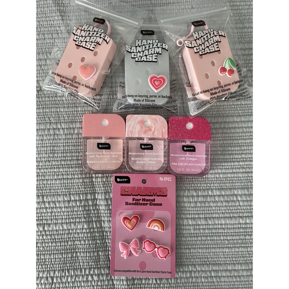 b.pure 🔥PRETTY IN PINK🔥 Newest Viral Pink Hand Sanitizers/Charm Cases/Charms